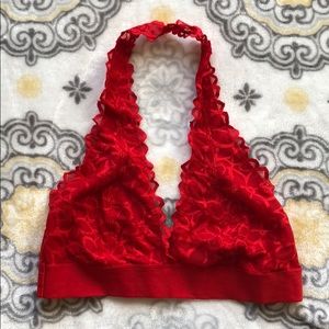 Victoria’s Secret Pink Red Lace Bralette